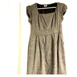Square neck gray knit Worthington dress